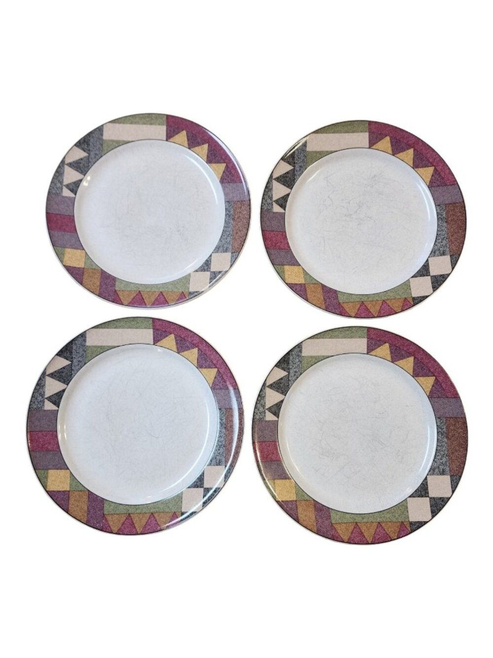 Studio Nova Palm Desert Y 2216 Set Of 4 Nancy Green 8 1/4" SALAD PLATES